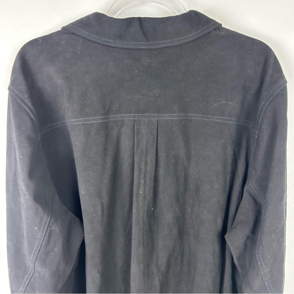 Universal Standard Suede Greenwich lamb suede black jacket size: M (18-20) - Picture 14 of 15
